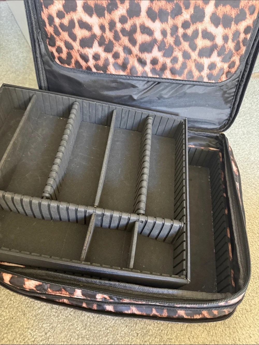 Joy Mangano Leopard Print Jewelry Organizer Storage Case
